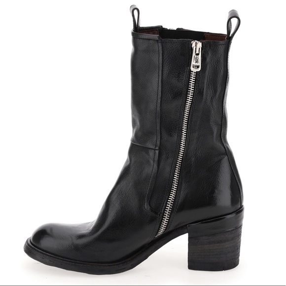 A.S.98 Italian Leather Booties black/Nero size 37 NIB - Picture 5 of 10